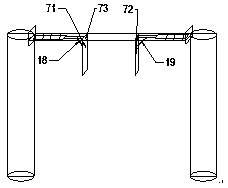 Telescopic fixture equipment rack for mechanical part machining