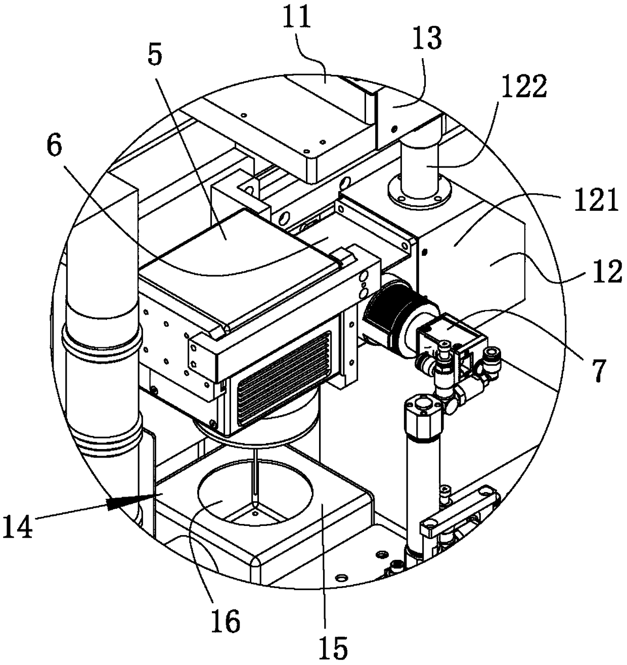 Laser marking assembly