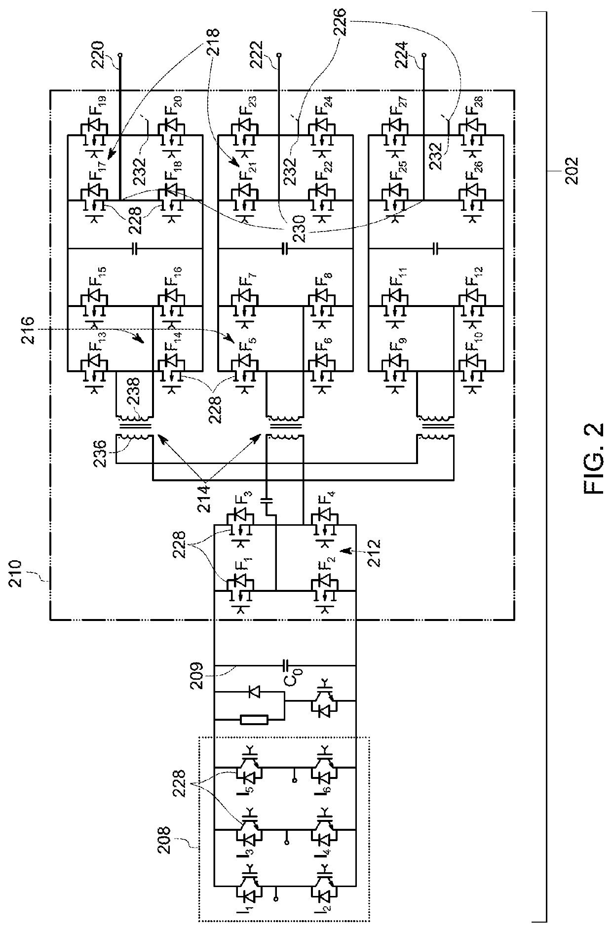 Power conversion systems and associated methods