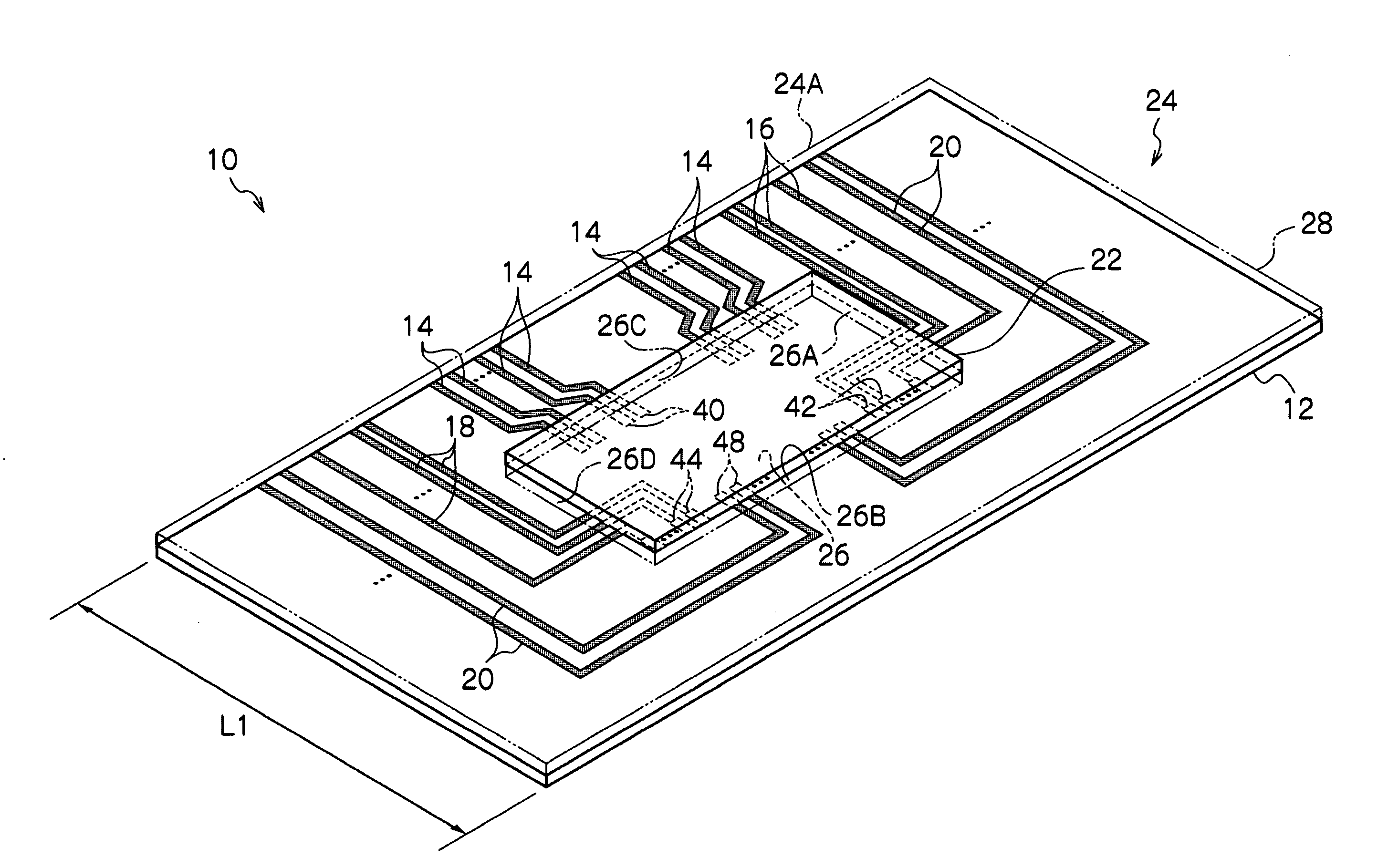 Tape wiring substrate and semiconductor chip package