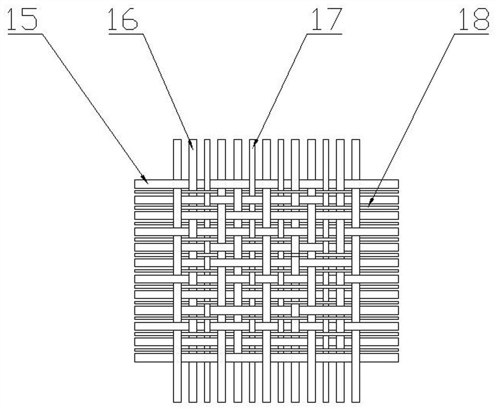 Multi-dimensional rapid building method for high-strength bamboo corridor