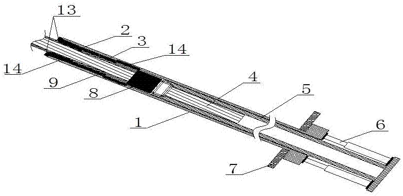 A recoverable hydraulic anchor cable constant resistance device