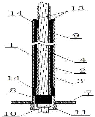 A recoverable hydraulic anchor cable constant resistance device