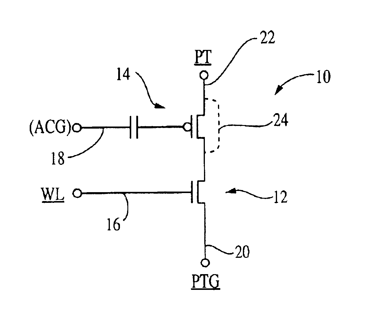 EEPROM cell having a floating-gate transistor within a cell well and a process for fabricating the memory cell
