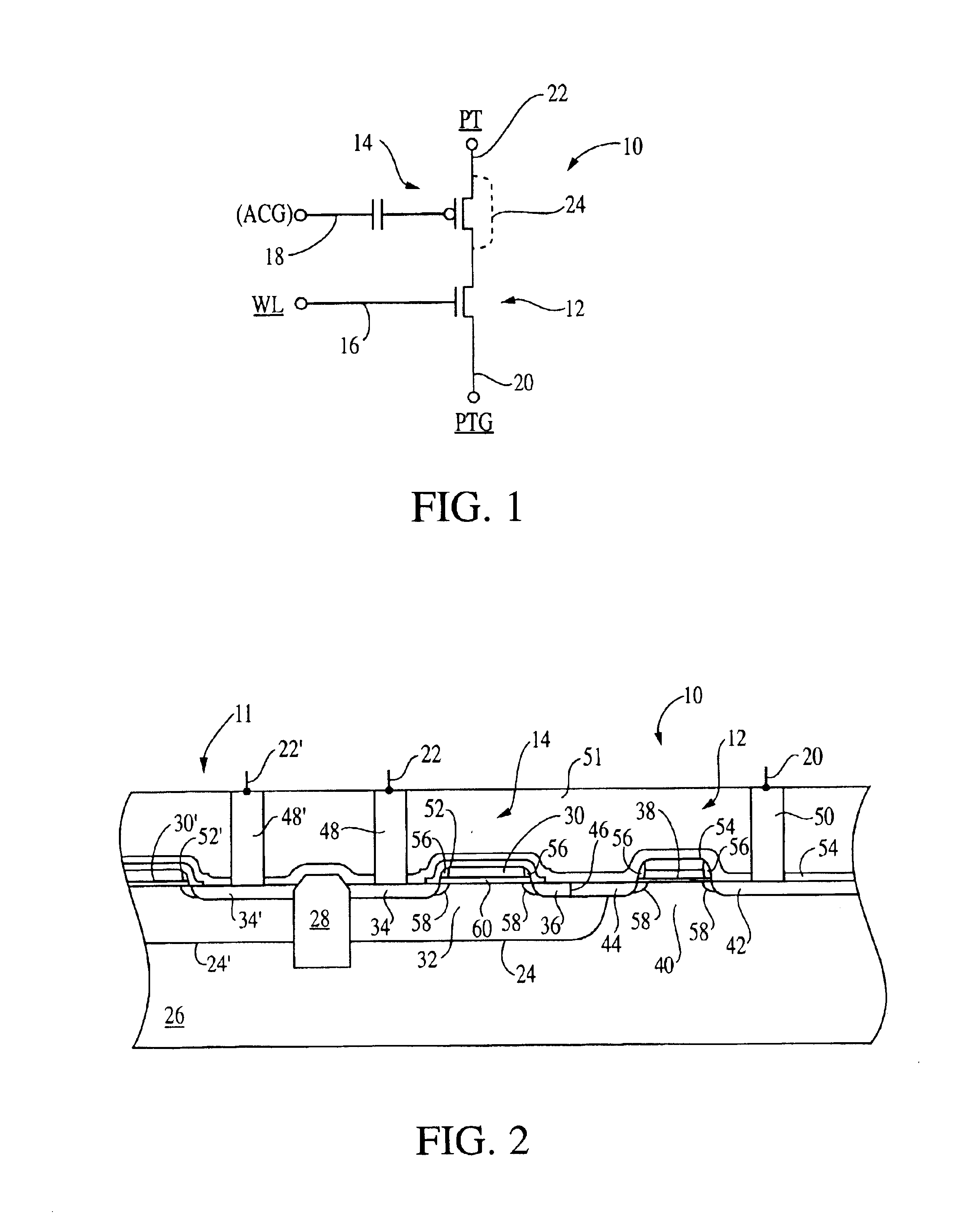 EEPROM cell having a floating-gate transistor within a cell well and a process for fabricating the memory cell