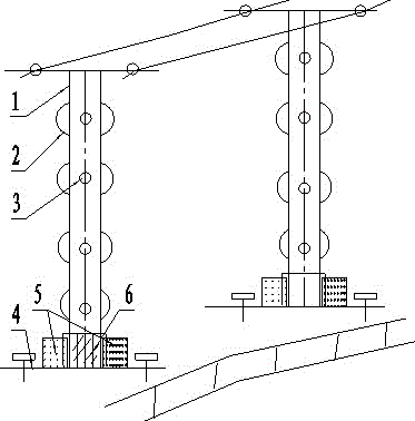 Self-illumination telegraph pole