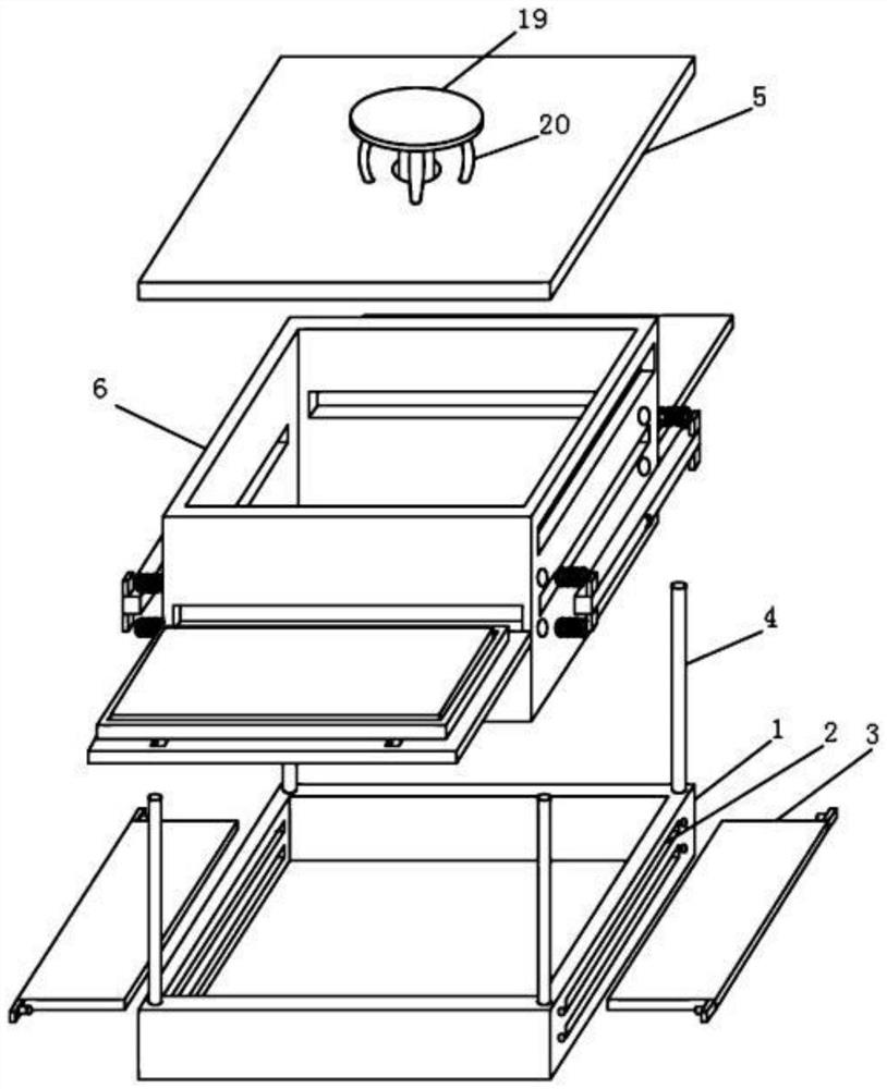 A fast bonding device for square composite boards