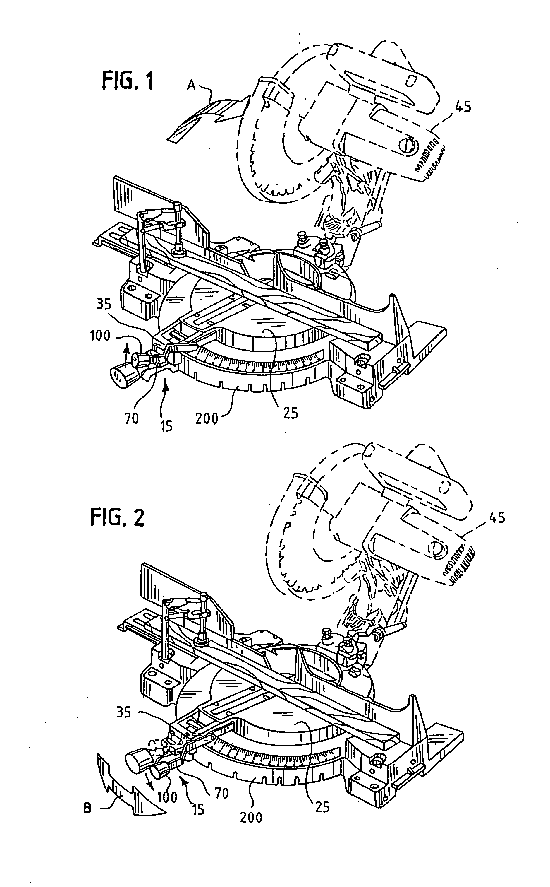 Front-accessible bevel locking system