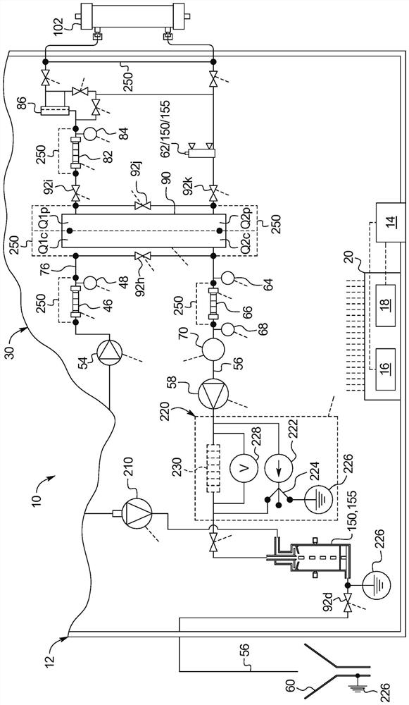 Dialysis system including flow path insulator