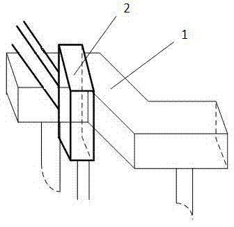 Pouring method for motor stator connector box