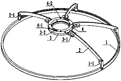 Umbrella frame turntable of lens coating machine