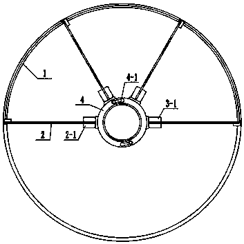 Umbrella frame turntable of lens coating machine