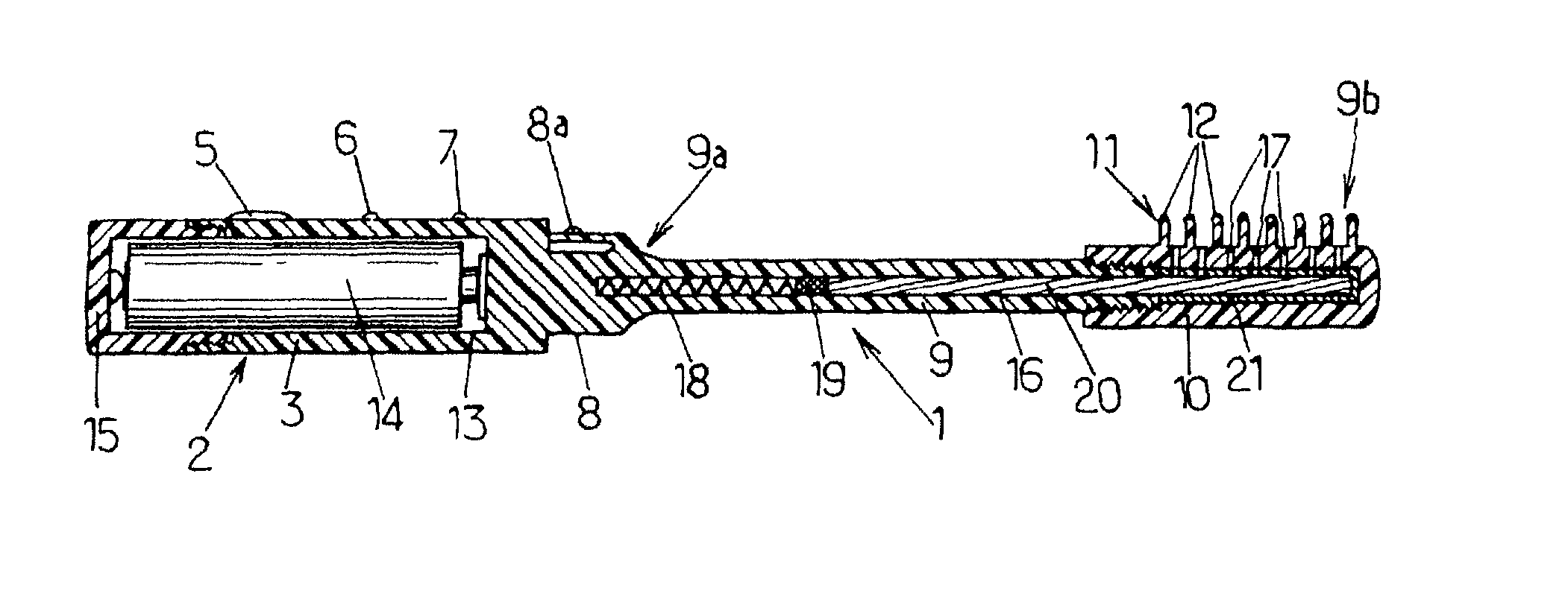 Applicator device for applying a cosmetic and the use of such a device