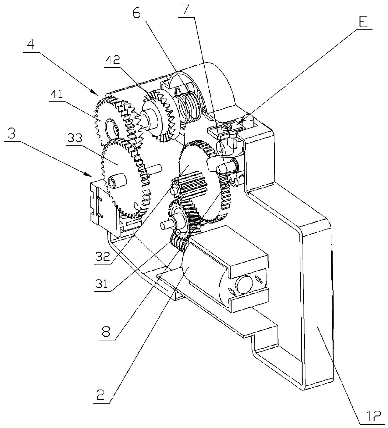 Electric energy meter external circuit breaker