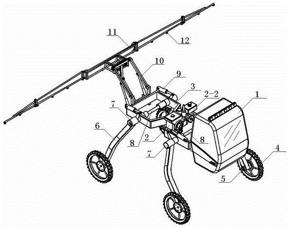 A full-hydraulic multifunctional all-in-one machine for pesticide and fertilization in farmland