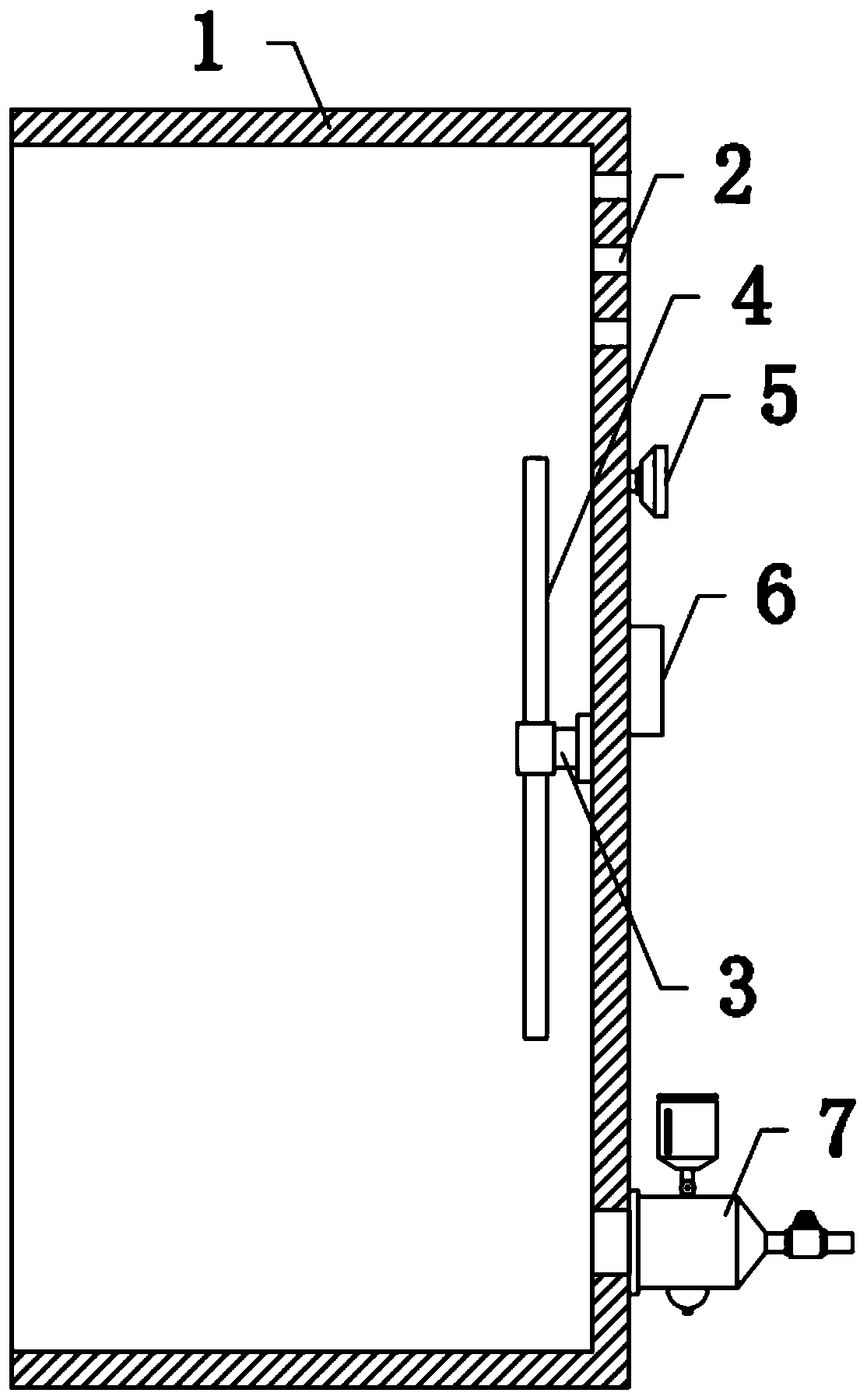 Detector for harmful gas in high-voltage electrical cabinet