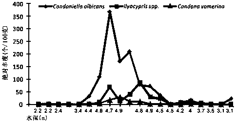 Ancient lake water depth quantitative reduction method