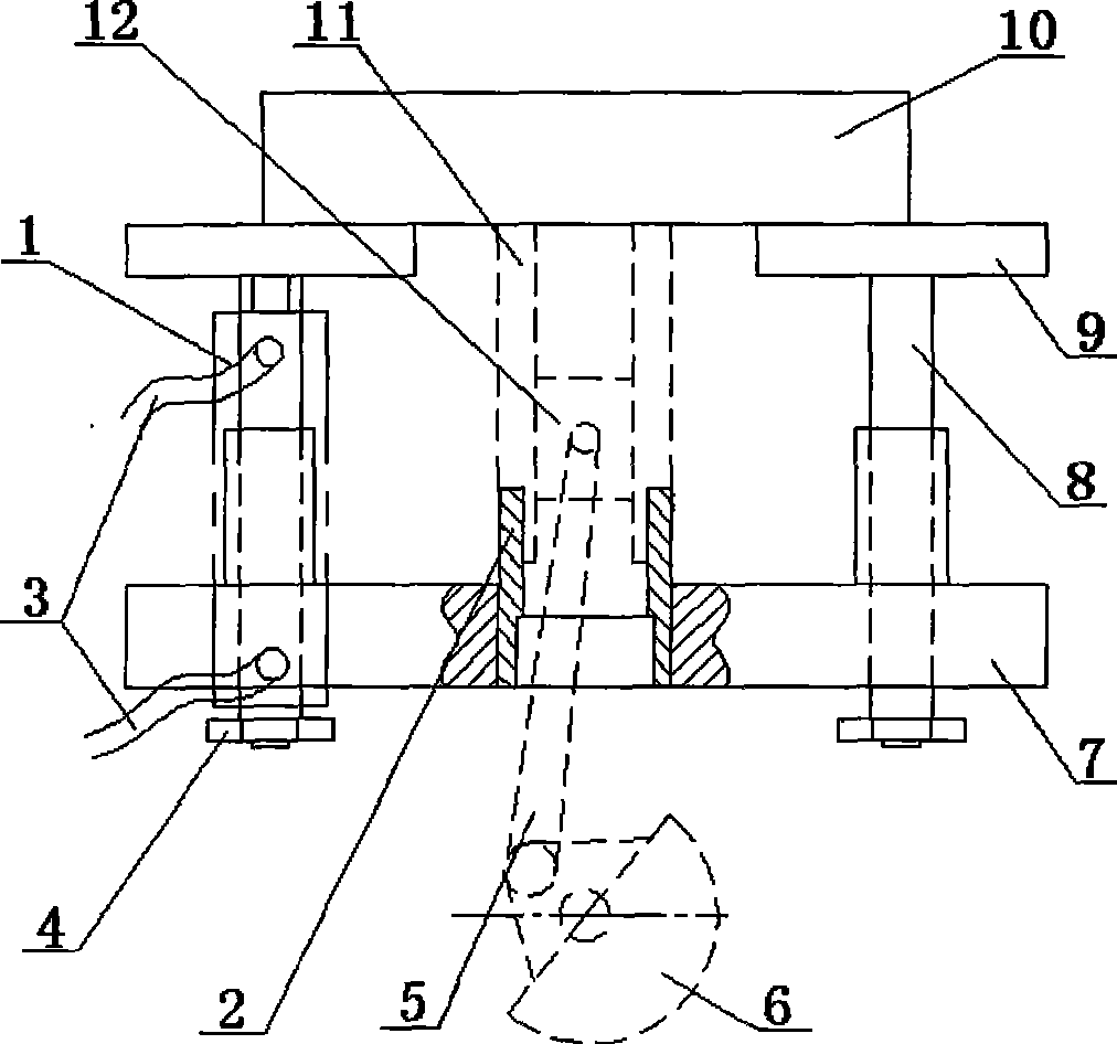 Testing bench frame and method for engine with variable compression ratio