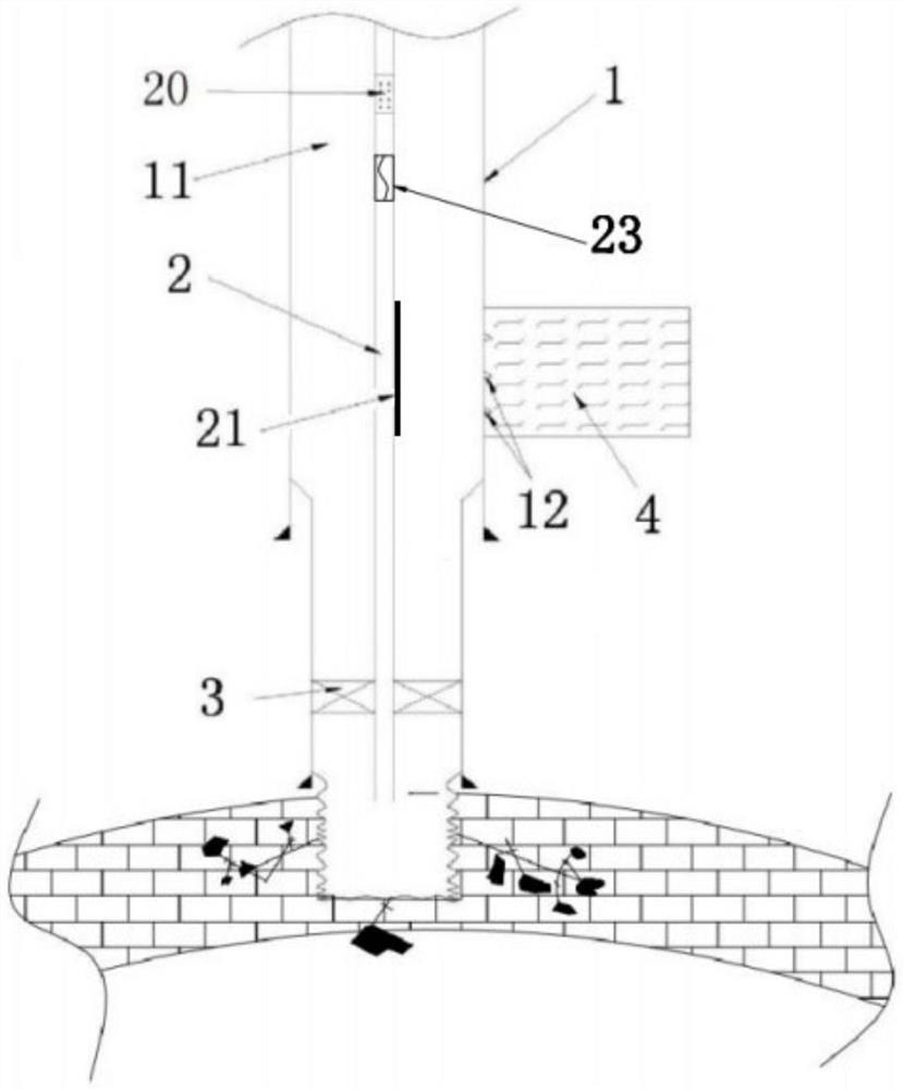 Enhanced water injection oil extraction device and method for ultra-deep fracture-cavity type reservoir oil well