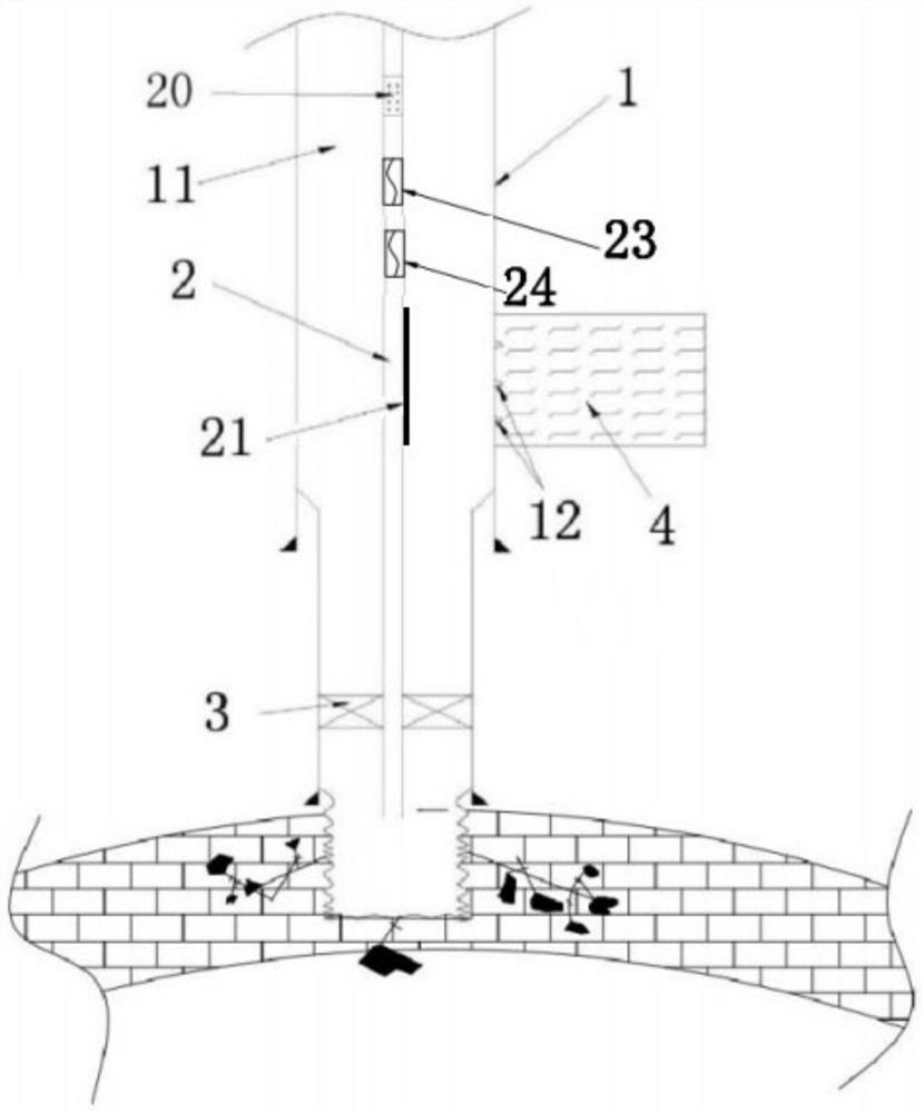 Enhanced water injection oil extraction device and method for ultra-deep fracture-cavity type reservoir oil well