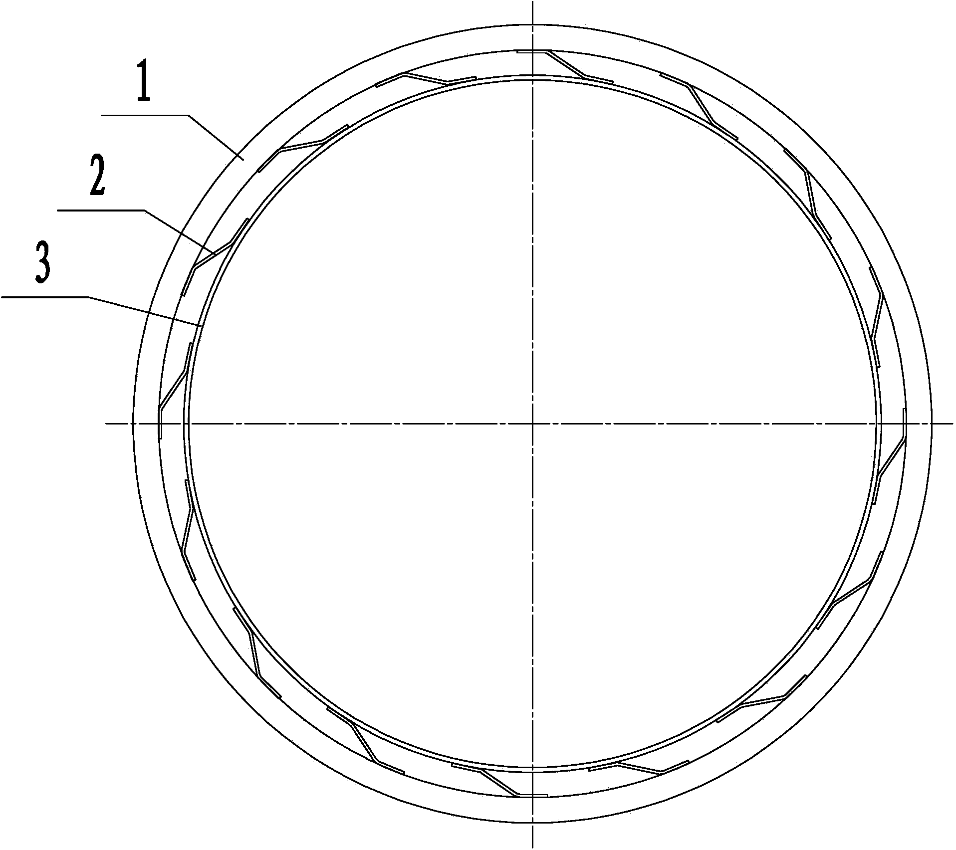 Elastic supporting structure of drying cylinder