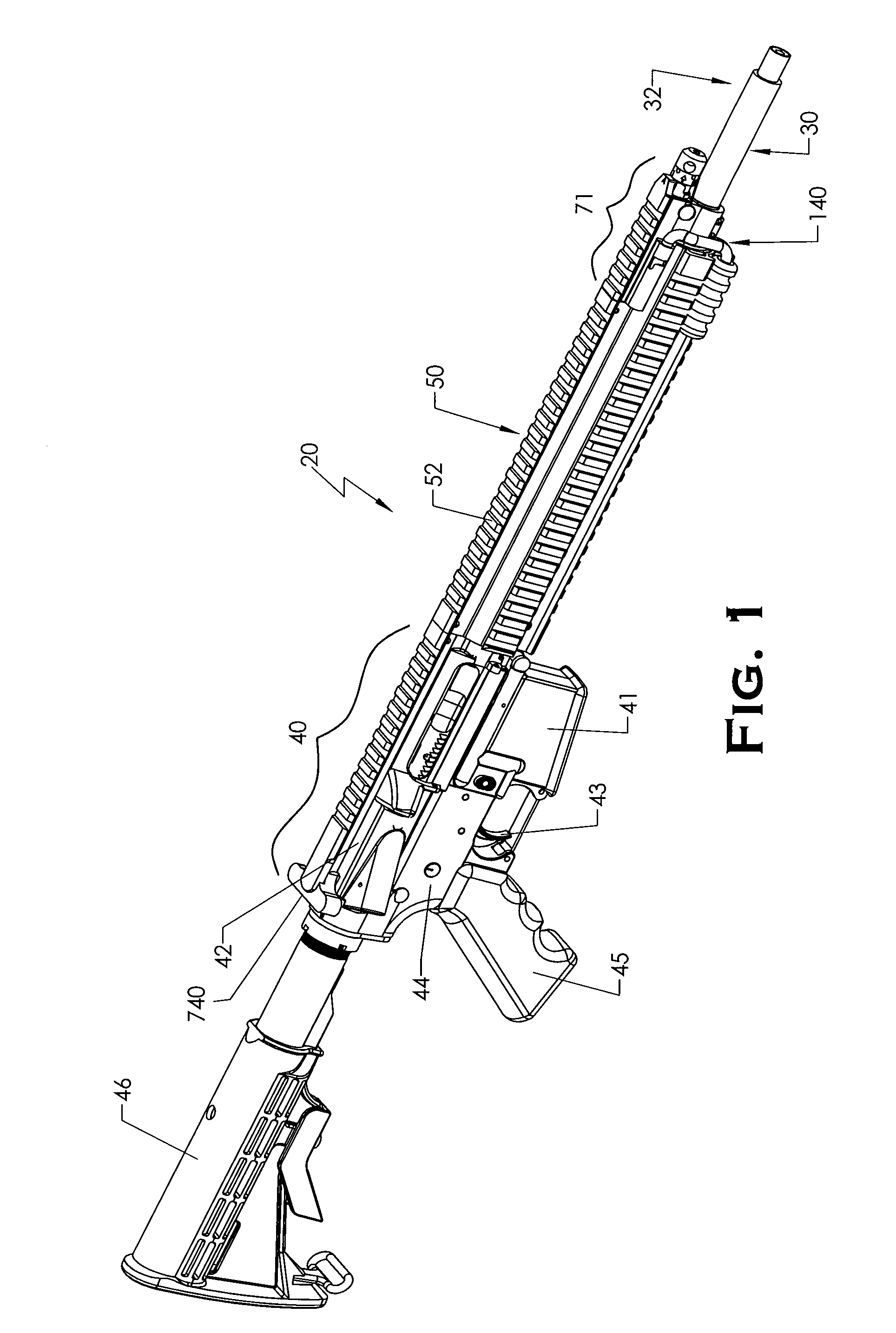 Firearm with quick coupling barrel interlock system
