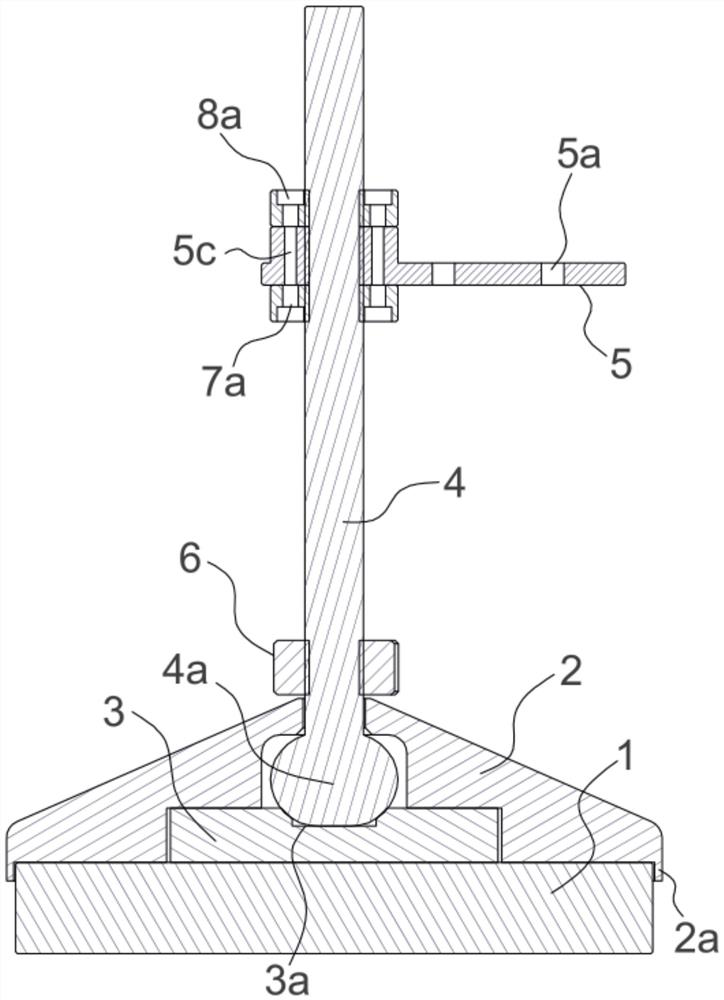 Foundation with Teflon cushion block