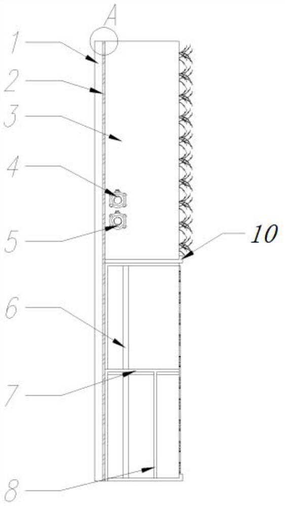 An automatic irrigation vertical greening device based on porous suction filter material