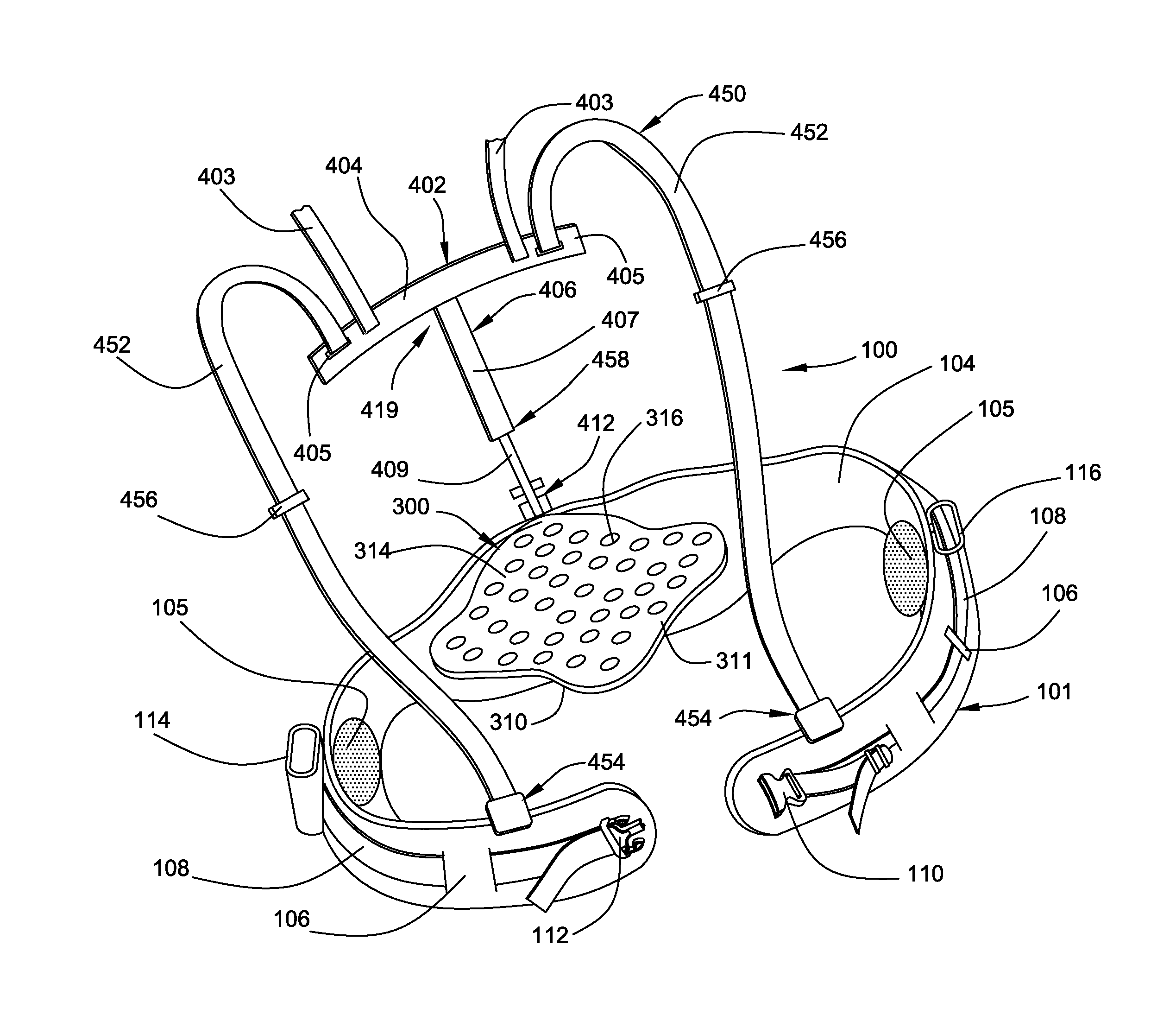 Personal equipment suspension system with active lumbar support