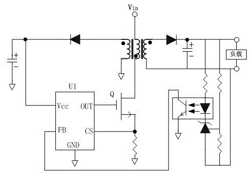 Switching power supply control chip and flyback AC-DC converter