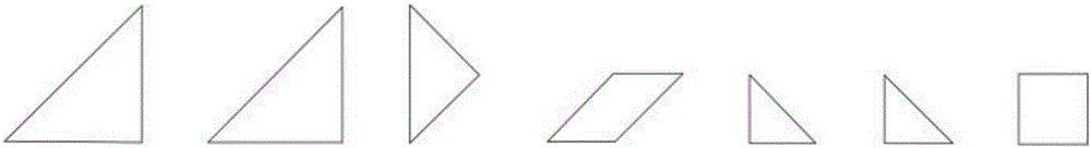 Tangram convenient to splice and having locating function