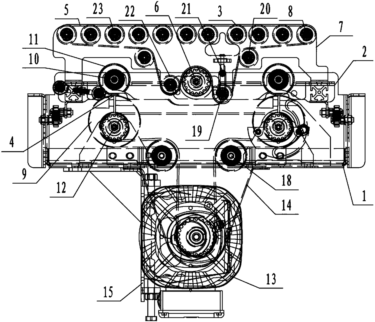 Narrow-band type transfer conveyor