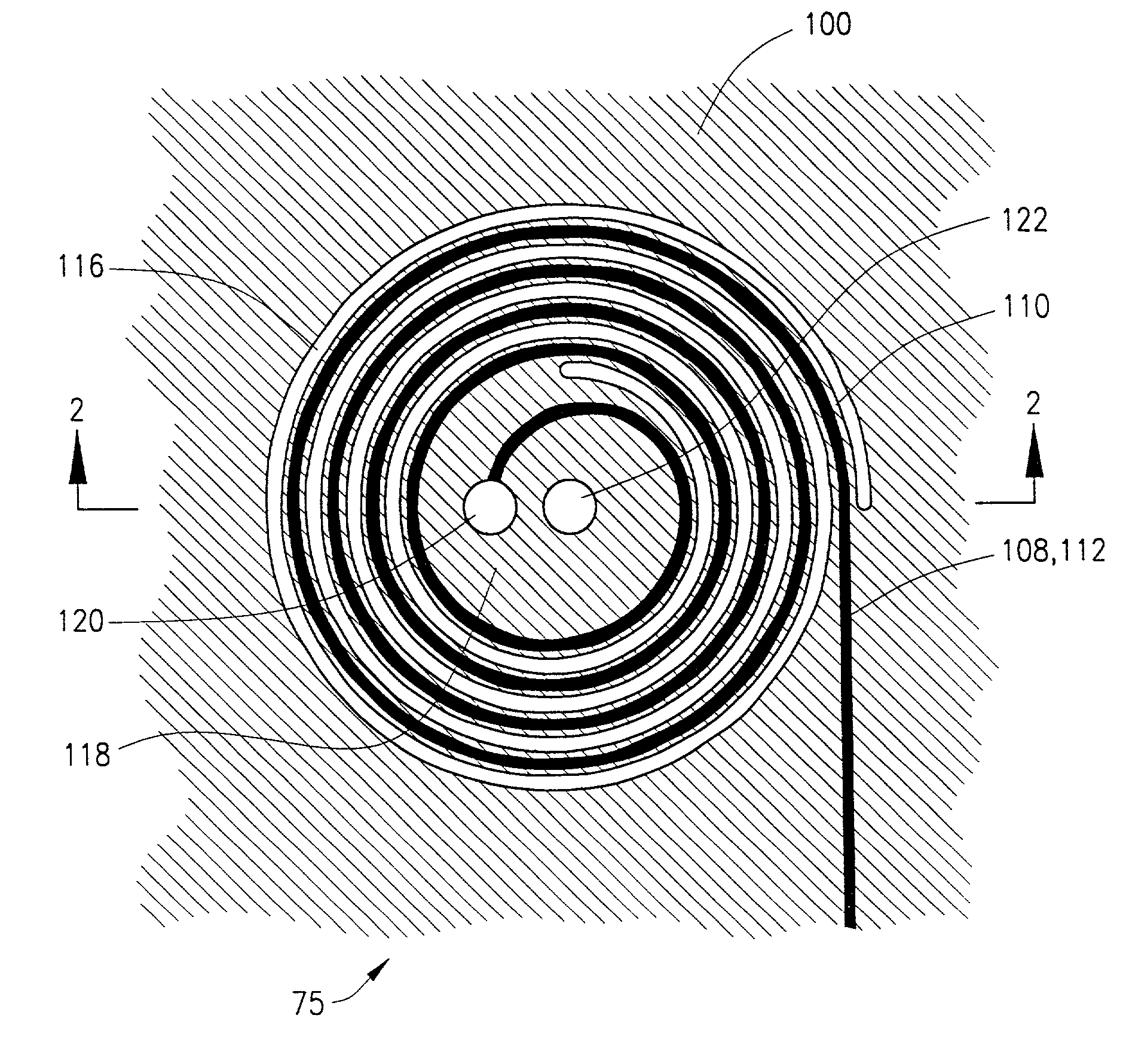 Extensible spiral for flex circuit