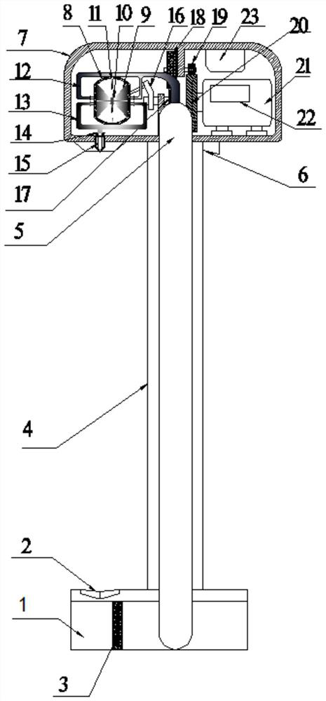 Intersection blocking type traffic light automatic switching device controlled by 5G signals