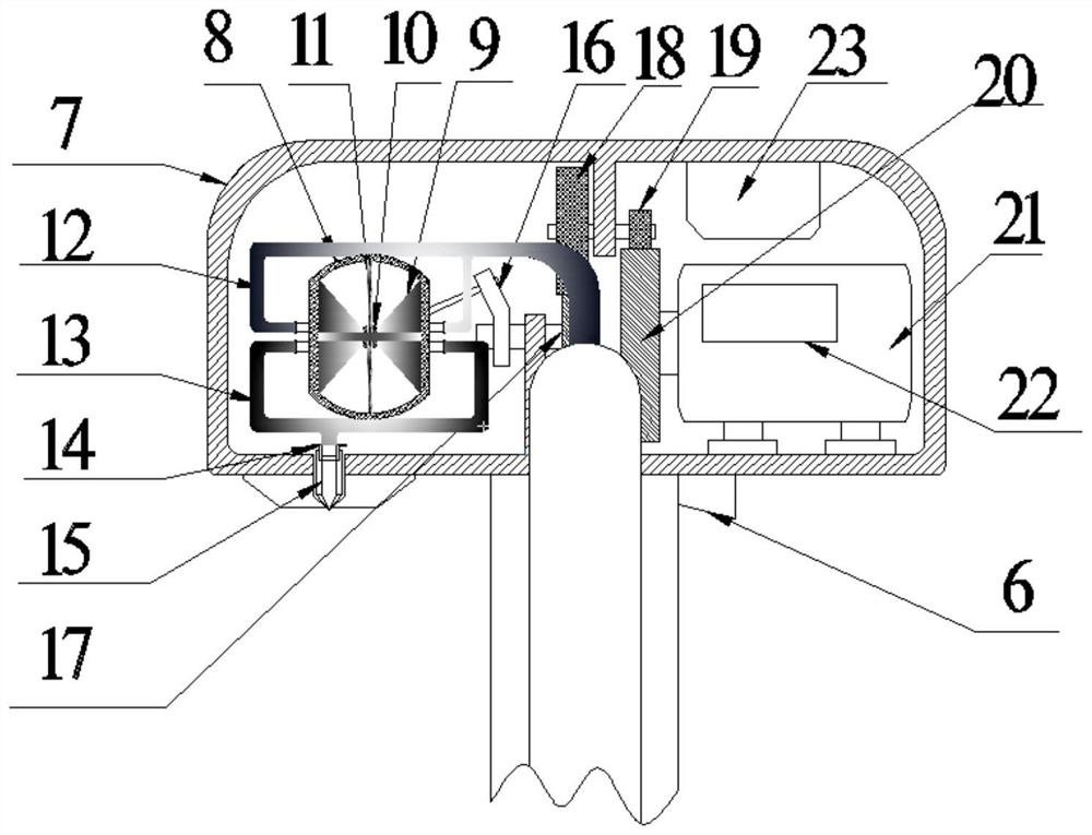 Intersection blocking type traffic light automatic switching device controlled by 5G signals