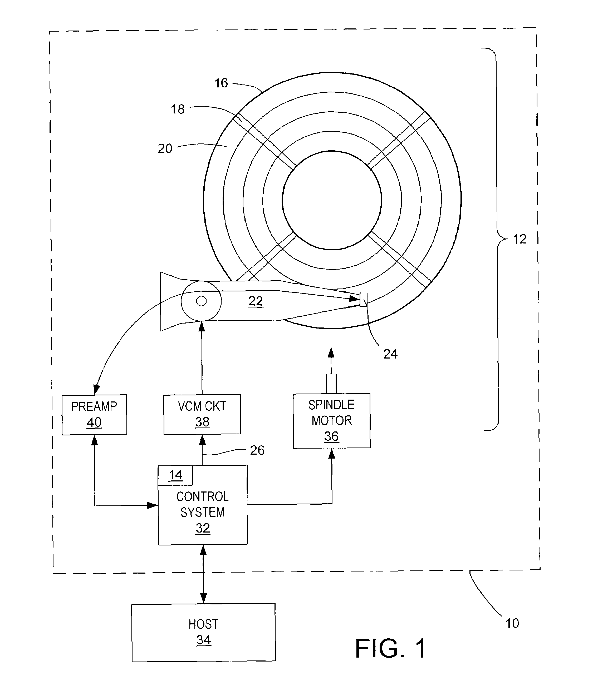Disk drive having internal data structures for efficiently storing repeatable runout cancellation information