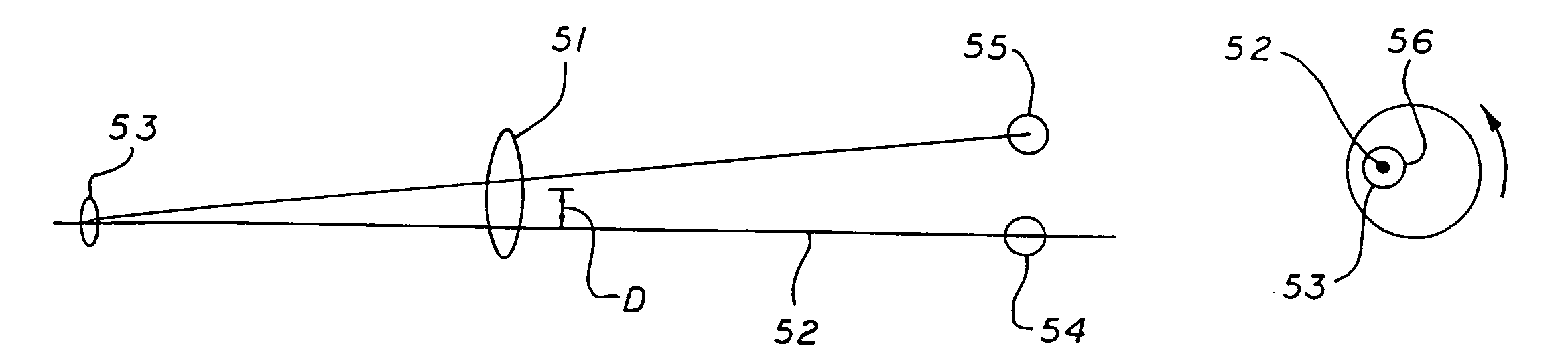 Method and system for laser treatment of refractive errors using offset imaging