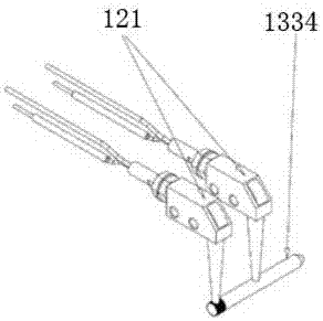 Automobile internal open wrench semi-automatic assembly tooling