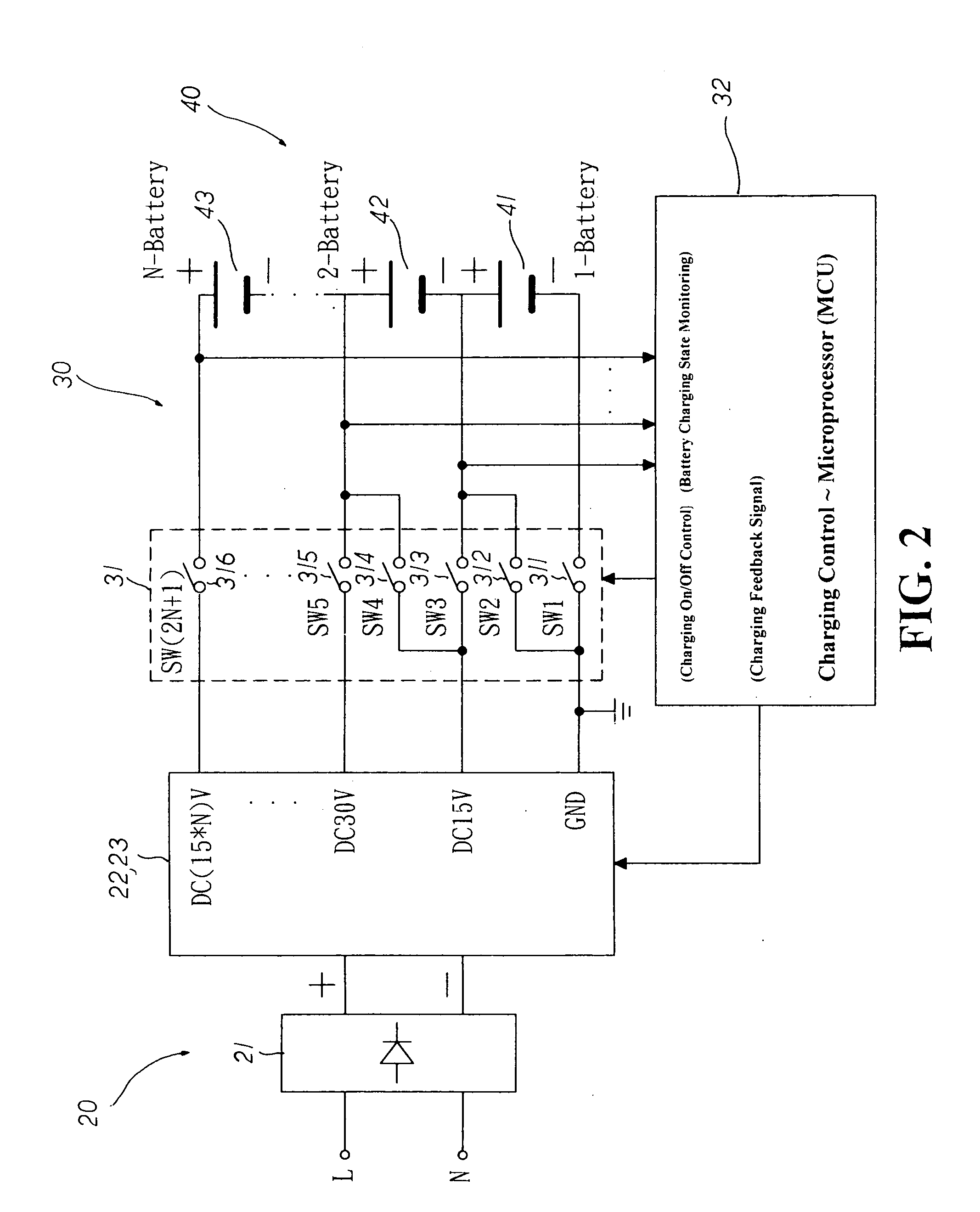 Intelligent equalizing battery charger having equalization charging circuitry
