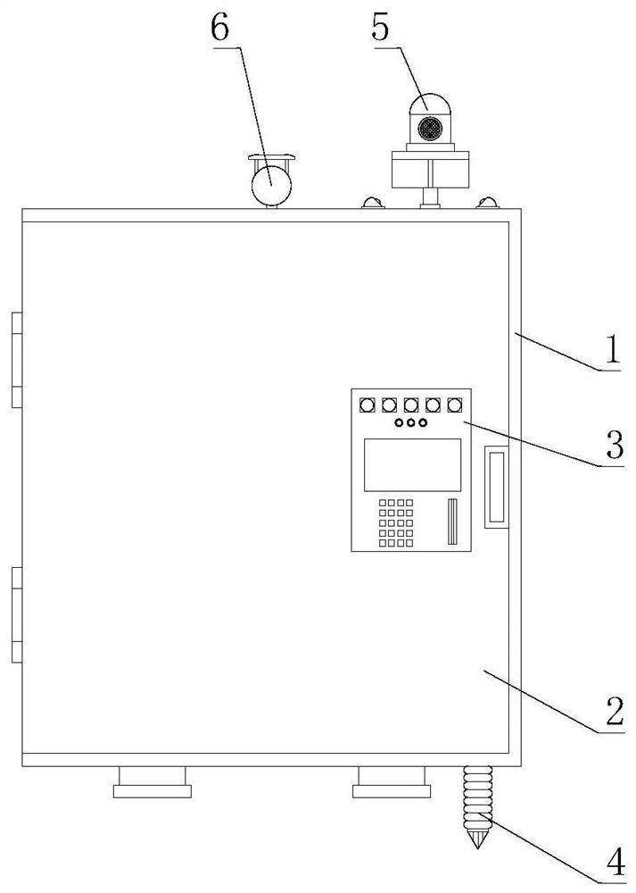 Distribution box with anti-creeping mechanism