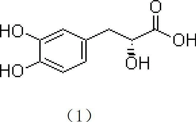 Method for converting danshinolic acid B into tanshinol in shenxiong glucose injection preparation process