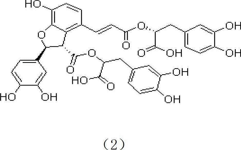 Method for converting danshinolic acid B into tanshinol in shenxiong glucose injection preparation process