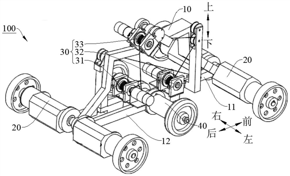 Obstacle crossing robot