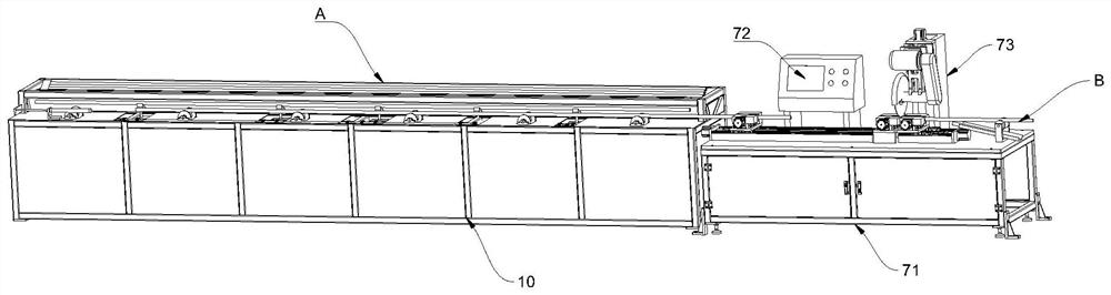 A fully automatic blanking equipment for drying racks