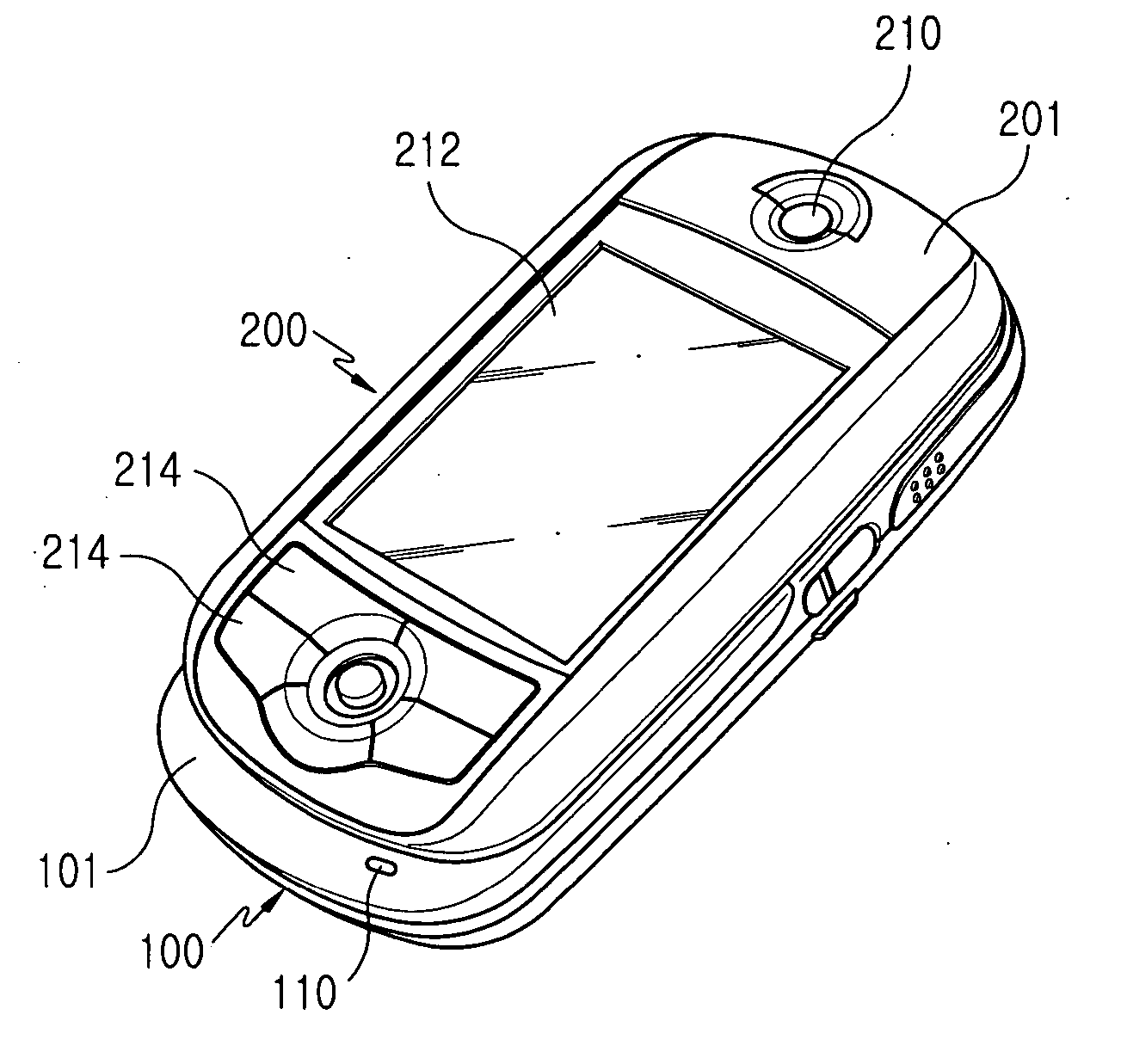 Semi-automatic swing device for a mobile terminal