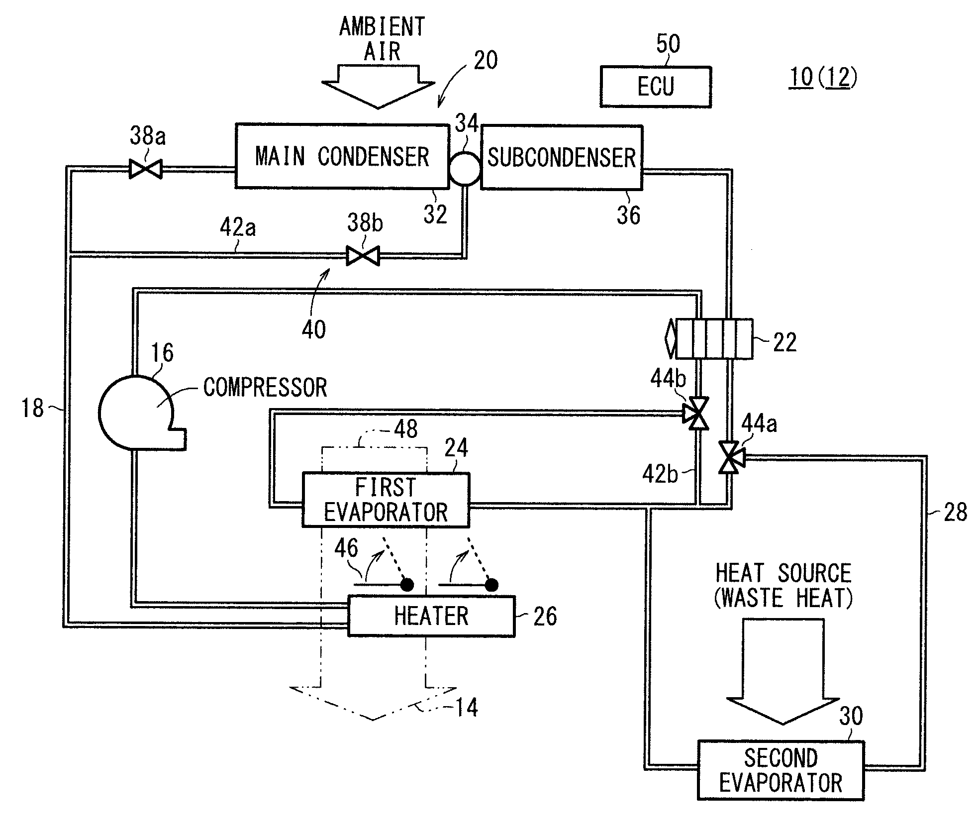 Air conditioning system for vehicle