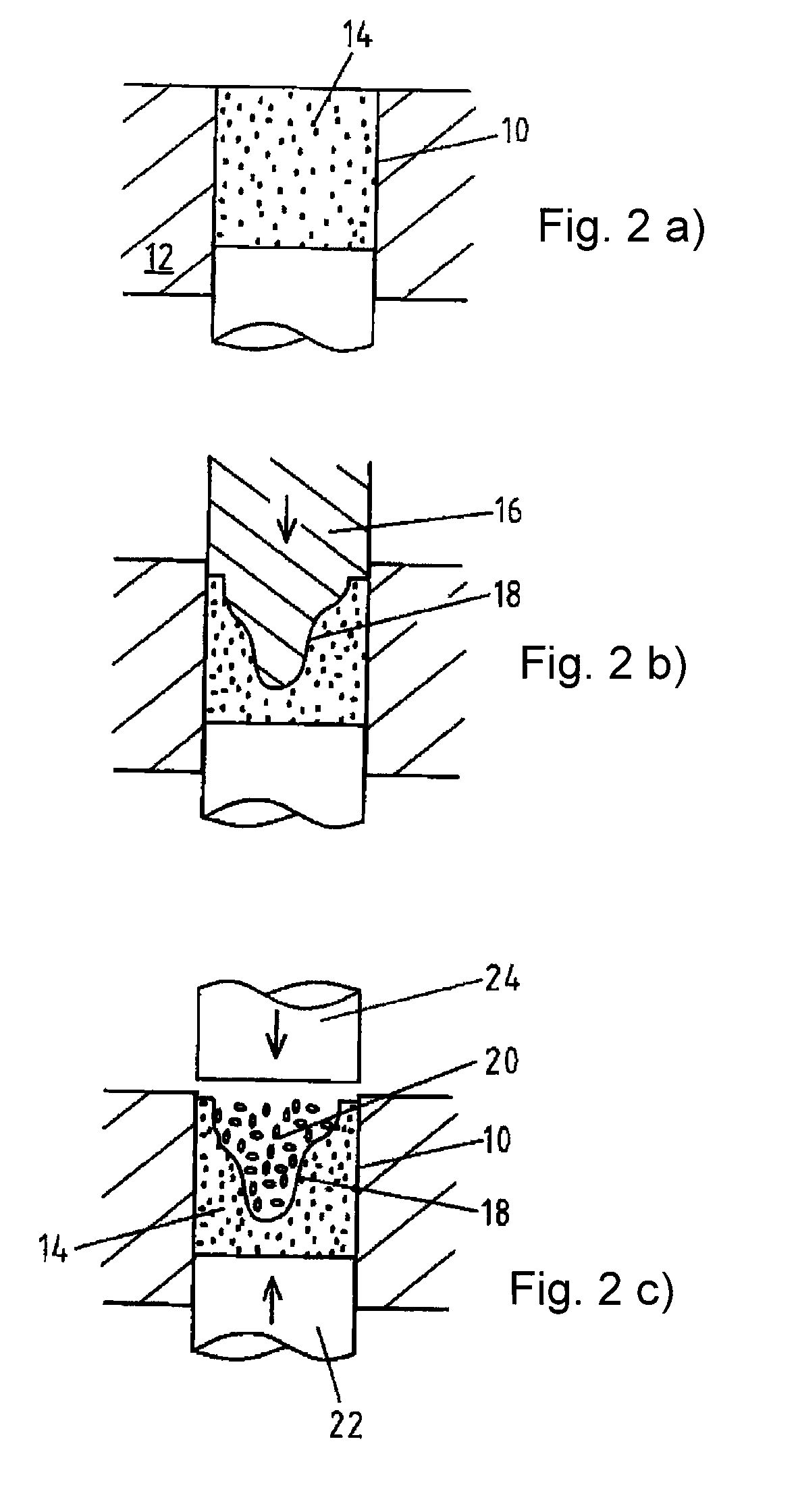 Method to manufacture a colored blank, and blank