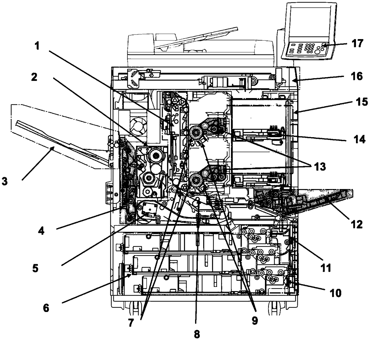 Two-color digital printing device and method