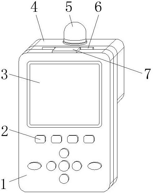 A detection device for chemical waste gas