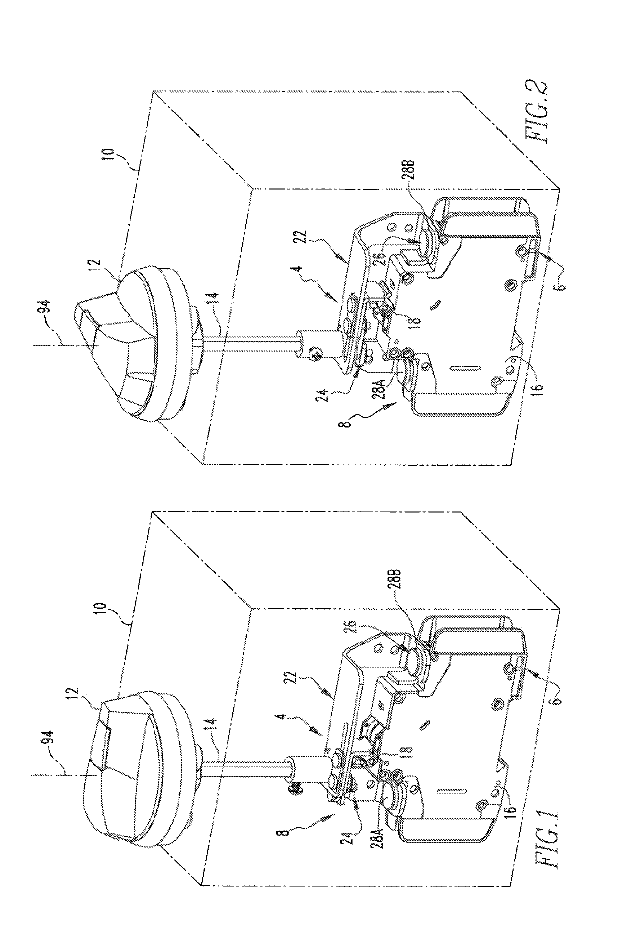 Rotary motion switching apparatus usable with circuit interrupter